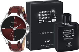 Relish Brown Watch, Perfume Men Combo Pack, Gift Set Diwali, Brother ...