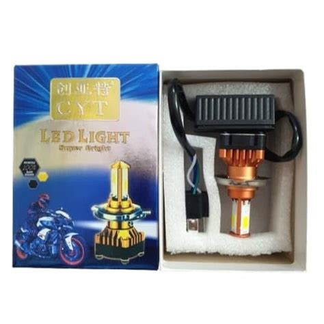 CYT H4 LED Orange Imported Headlight Bulb - Universal Fitting for Bikes ...