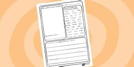 Design A Character Writing Frames (teacher made) - Twinkl