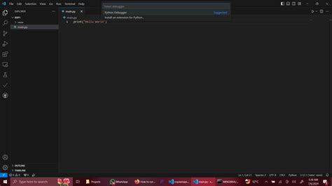 Image result for Running a Python File in Vscode