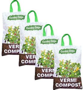 Garden Genie Organic Vermicompost Manure for Plant & Vegetables -20KG ...
