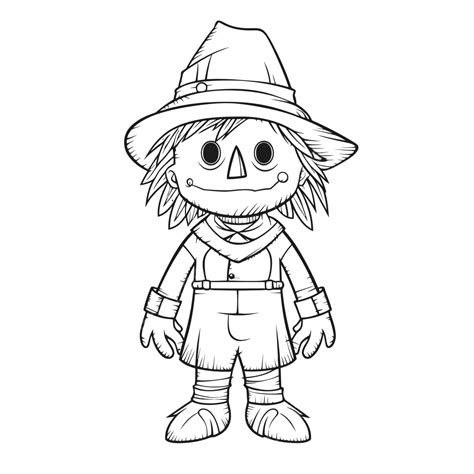Scary Scarecrow Coloring Pages