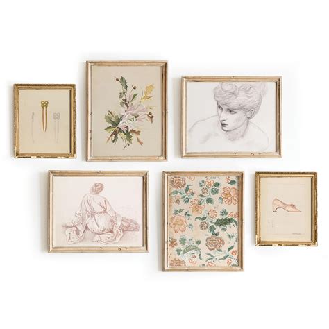 Amazon.com: Set 6 Vintage Prints For Wall Decor, Vintage Posters French ...