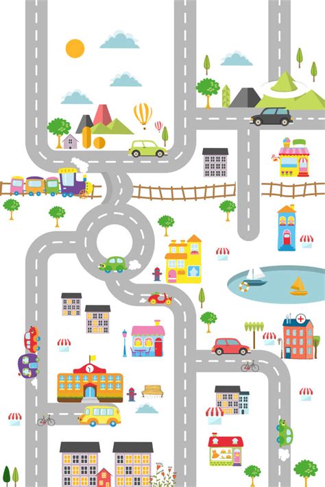 Image result for Basic Blank Town Map