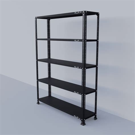 Slotted Angle Metal Rack (60"H x 47"L x 12"D) Storage Rack Unit