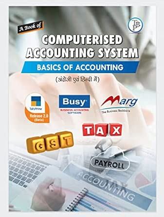 Computerised Accounting System (Basic of Accounting) (In English ...