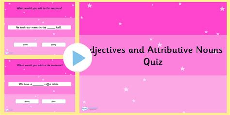 Compound Nouns and Adjectives PowerPoint Quiz - ESL Compound Nouns