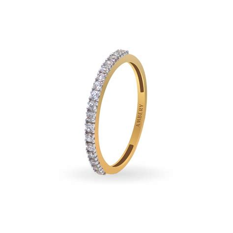 Buy quality Ring Single Line Lady Ring 22k Gold in Rajkot