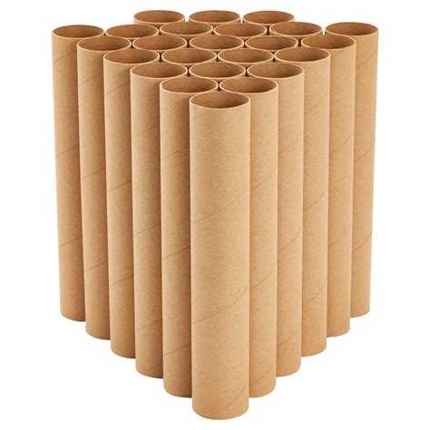 12 Pack Cardboard Tubes for Crafts, Brown Rolls for DIY Projects ...
