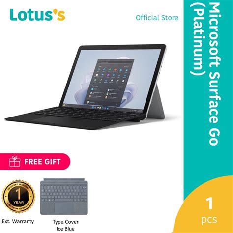 Microsoft Surface Go 2024 8GB 128GB Platinum + Extended Warranty + Type ...
