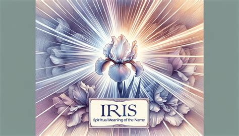 Iris spiritual meaning of the name