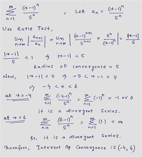 [Solved] Find the interval of convergence for the series ﻿ s u m ( in f ...