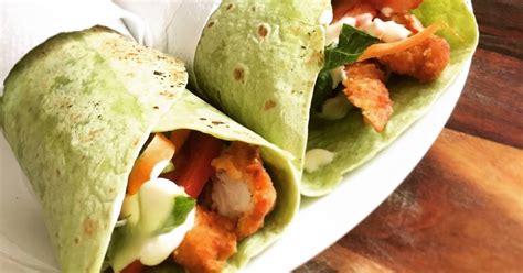 Crispy Chicken & Salad Wraps Recipe by ChrisO505 - Cookpad