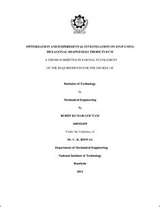Optimization and Experimental Investigation on EN19 Using Hexagonal ...