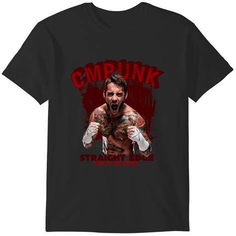 Cm punk - Straight Edge - Cm Punk - T-Shirt sold by Nambcvt | SKU ...