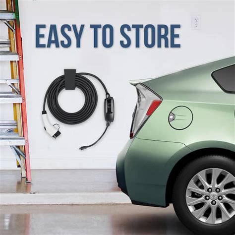 Buy 110-Volt 16 Amp Level 1 EV Charger with 21 ft. Extension Cord J1772 ...