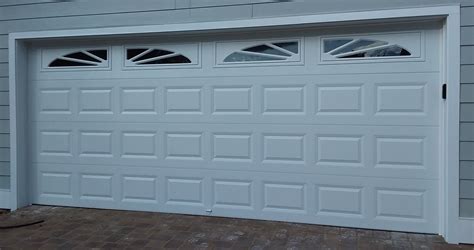 16x7 Model 4206 Garage Door with Sunburst Top Glass