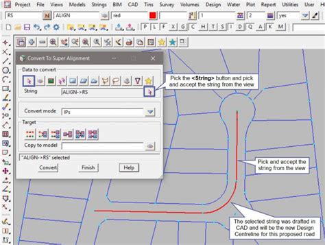 Image result for How to Create an Alignment String in 12D Model