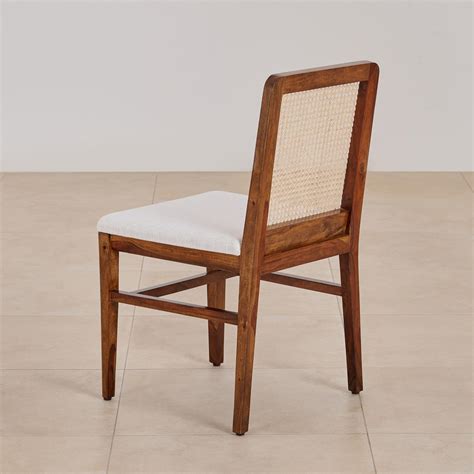 Buy (Refurbished) Cane Connection Set of 2 Sheesham Wood Dining Chairs ...