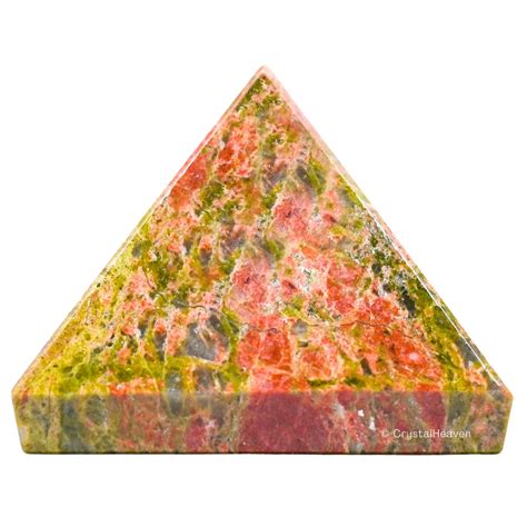 Unakite Pyramid - Premium Crystal Pyramids - Crystal Heaven
