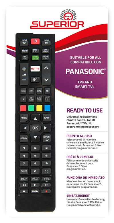 Panasonic Smart TV Replacement Remote Control - Celletronic - Leading Electronics Store in Malta ...