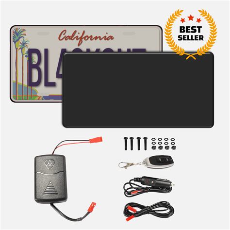 Vanish Plate & Blackout Plate for North America | License Plate Cover ...