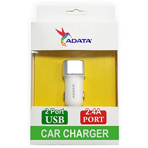 ADATA ADW-CC21 Dual USB Port Car Charger with 2.4A - tpstech.in