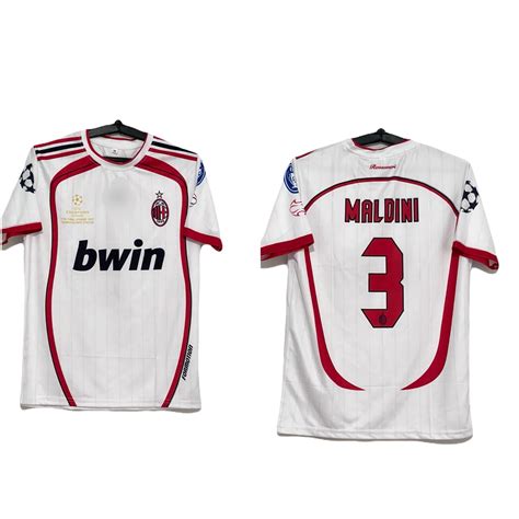 Acmilan 2007 ucl final edition MALDINI halfsleeve round neck- P297 ms ...
