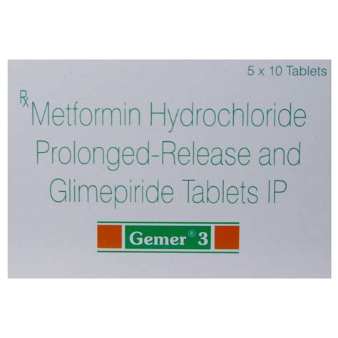 Gemer 3 Tablet | Uses, Side Effects, Price | Apollo Pharmacy