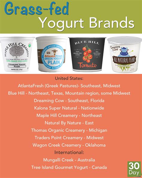 Grass-fed yogurt brands #paleo #primal | Yogurt brands, Grass fed ...