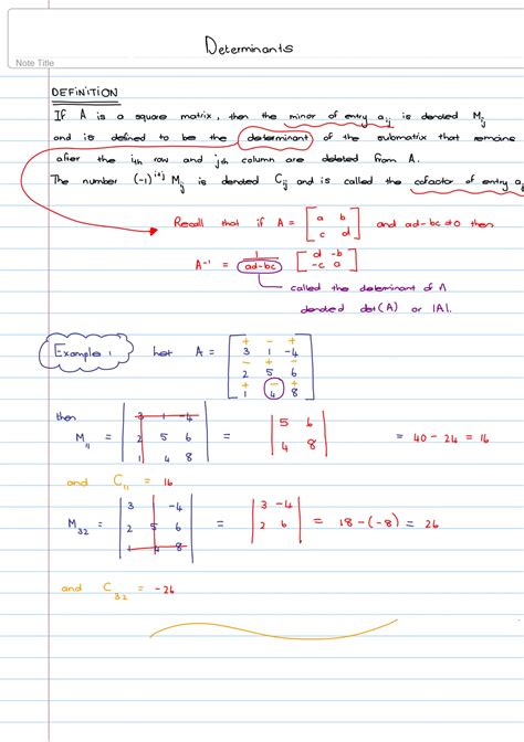 Finding Determinant of Matrix 的图像结果