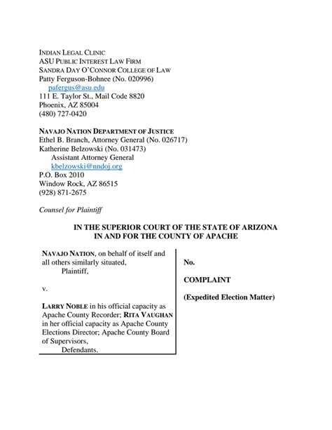 2024 11 05 Complaint (Apache County) | DocumentCloud