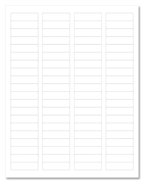 Waterproof White Matte Return Address Labels, 1.75" x 0.5" Rectangle ...