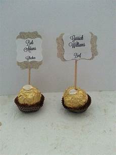 tischkarten hochzeit basteln fererro rocher tischkarten geburtstag mit etiketten deko tischkarten hochzeit basteln fererro rocher tischkarten geburtstag mit etiketten deko