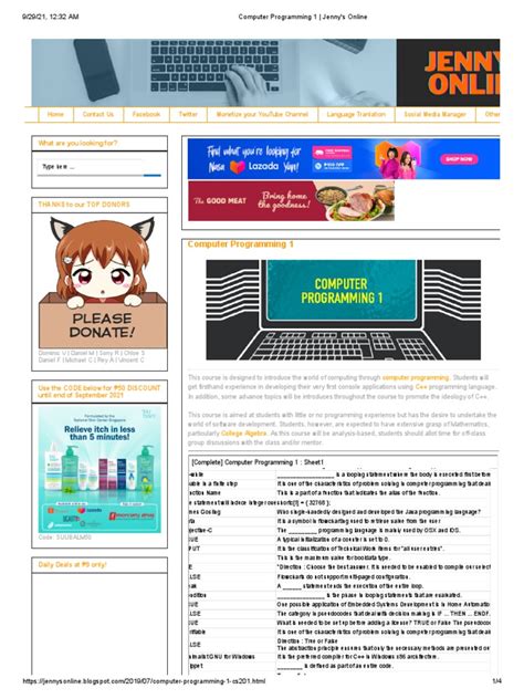 Image result for Jenny Lecture C Programming Language