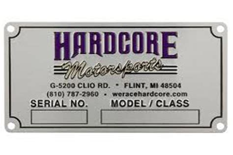 Image result for Serial Number Plate