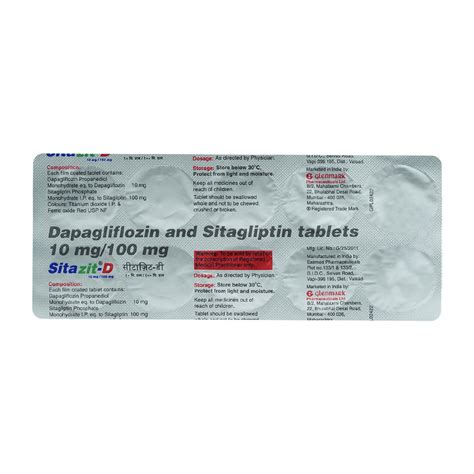 Sitazit D 10/100 mg Tablet | Uses, Side Effects, Price | Apollo Pharmacy
