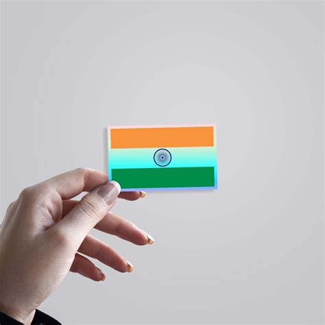 Indian Flag Rectangle Stickers