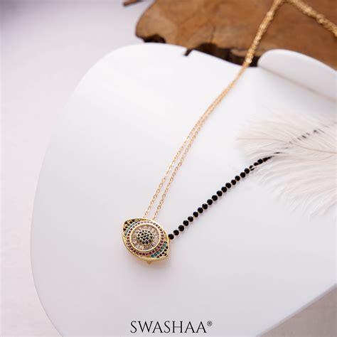 Elakshi Eye 18K Gold Plated Mangalsutra – Swashaa