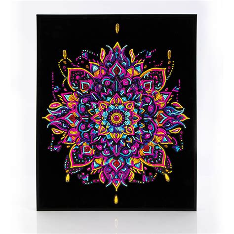 Diamond Dotz Neon Mandala Diamond Painting Artwork Kit, Color ...