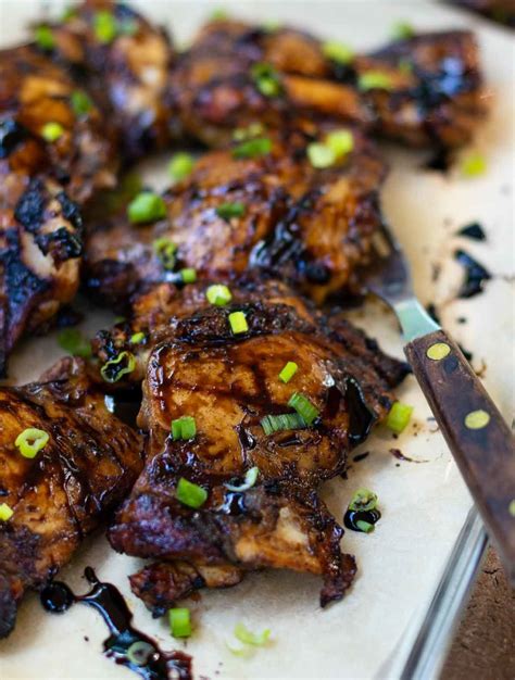 Juicy Balsamic Chicken Thighs