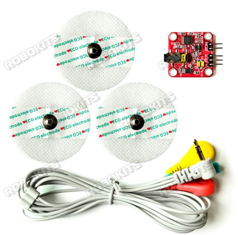 EMG Muscle Signal Sensor v3 with Cable and Electrodes EMG Muscle Signal ...