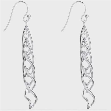 LeCalla - Buy 925 Sterling Silver Infinity Knot Drop Dangle Earrings ...