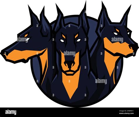 Three-headed dog Cerberus Stock Vector Image & Art - Alamy