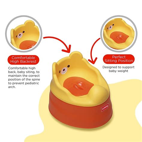 LuvLap Baby Potty Training Seat Orange/Yellow - Cureka