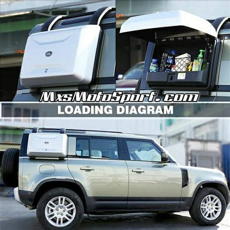 MXS3802 Roof Luggage Cargo Carrier For Land Rover Defender ! Exterior ...