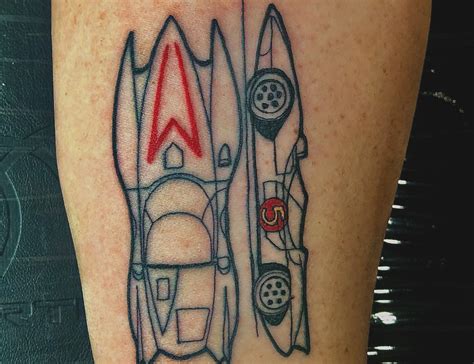 Speed Racer Neo-Traditional Anime Tattoo By Binky Warbucks - Iron Palm Tattoos & Body Piercing