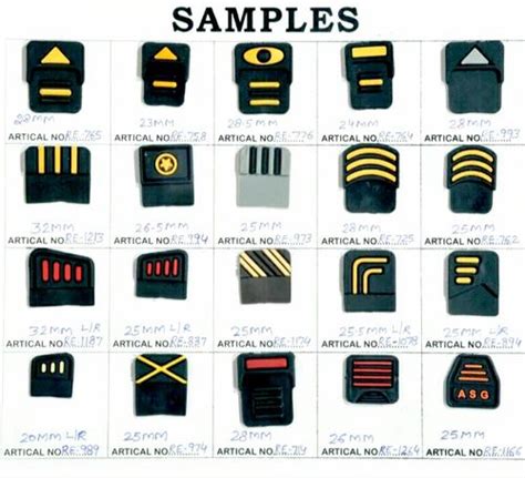 Nylon Fittings and Rubber Logos - Footwear Rubber Logo Labels Trader ...