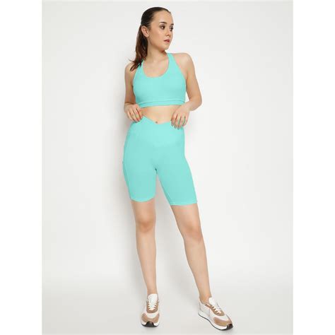 Buy Wear Jukebox Empower High-Rise Workout Shorts 8 Blue Online