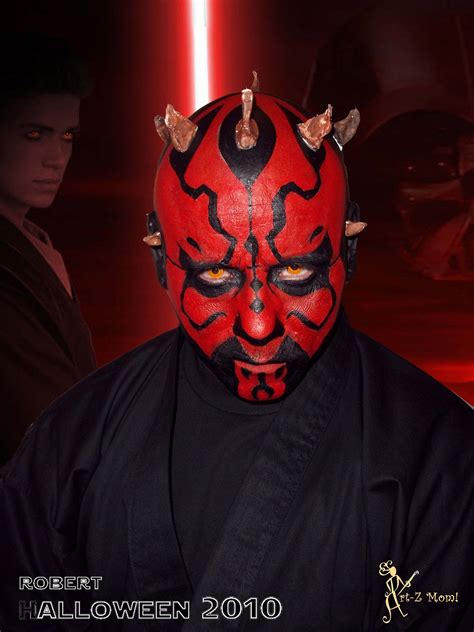 very famous design, Darth Maul. Star wars designs, face painting ...